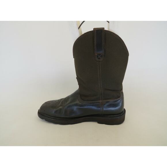 Ariat Brown Leather Steel Toe Waterproof Cowboy Western Boots Mens Size 9 EE main image 11